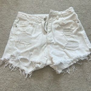 SHEIN WHITE JEAN SHORTS
